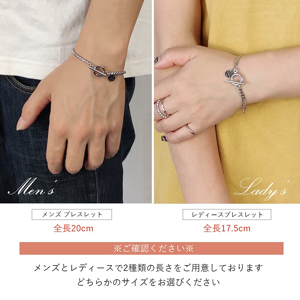 S.W.P Edelstahl-Kettenarmband mit Edelstahl-Mantel für Damen (STBR-003B)