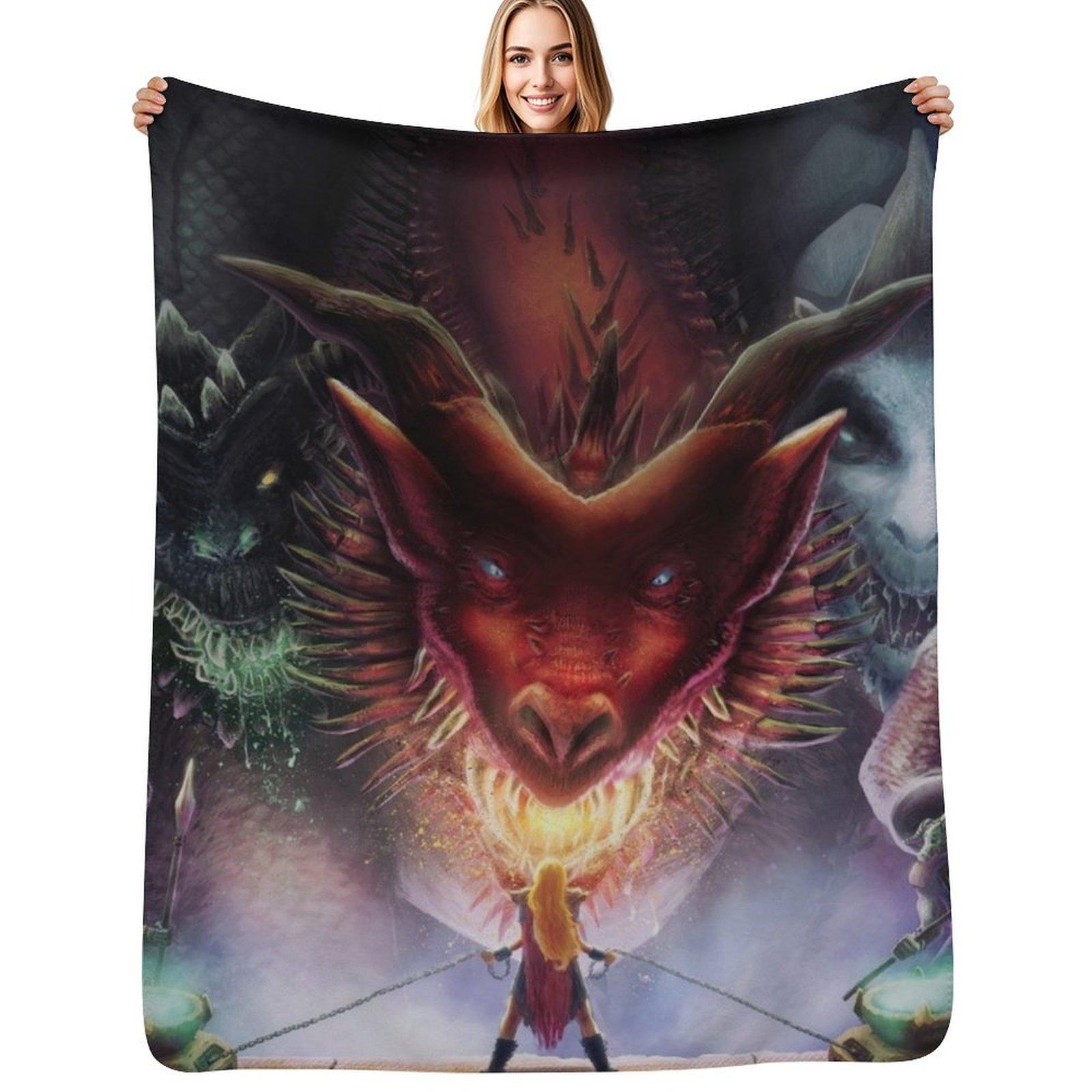 

Tiamat Throw Blanket Thin Soft Blanket for Summer Night Sleeping 102x76cm(40x30in)