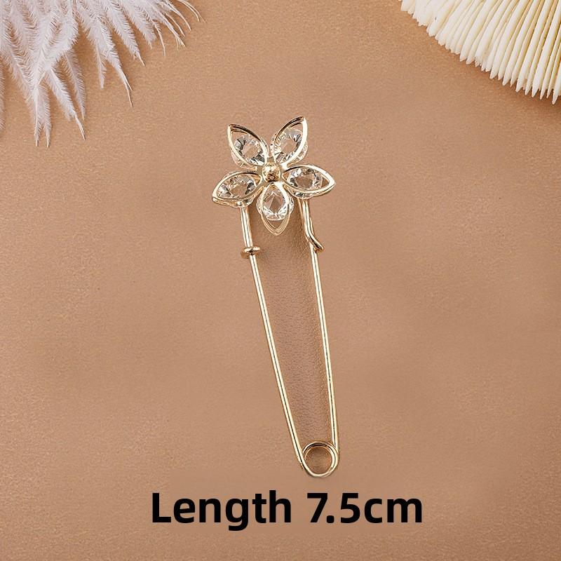 Pearl Waistband Pin To Fix The Waistline of Clothes and Make It Smaller Anti-exposure Brooch Women's Trousers Waistband Buckle Pin