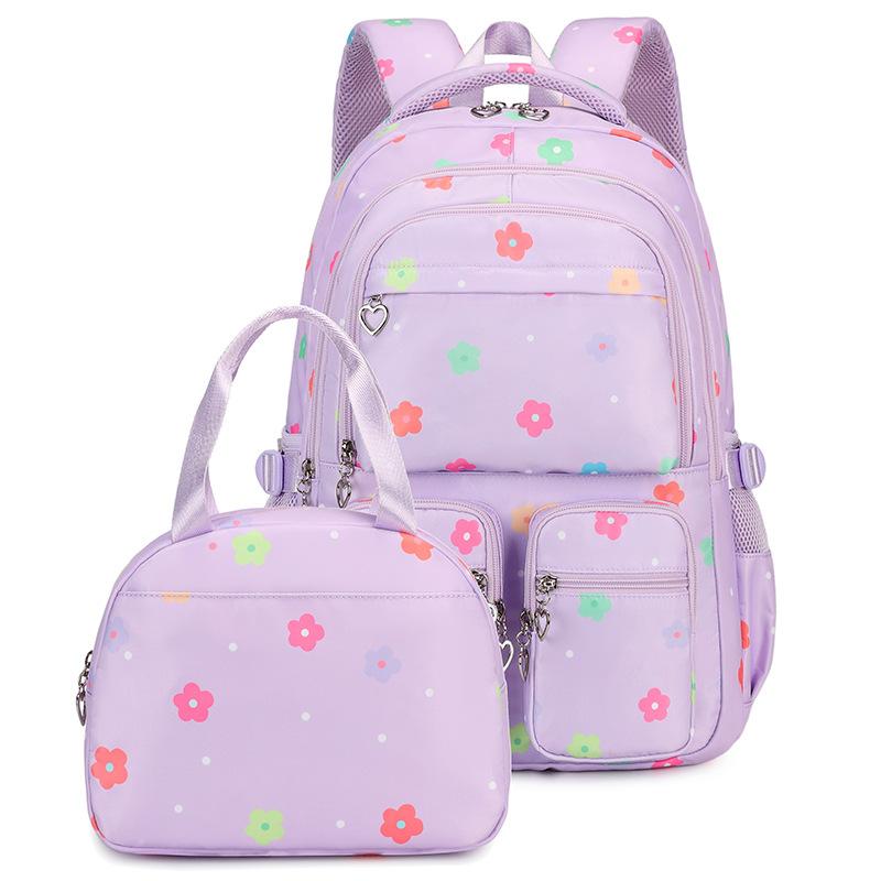 Ensemble de Sacs d'École Imperméables pour Enfants Filles Sac à Dos pour Enfants 2 pièces Sac à Dos Cartable Sac à Dos École Primaire Sac à Livres