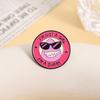 Cartoon Animated Movies Enamel Pin I'm Not a Girl I'm a Shark Monster Shark with Sunglasses Brooch Lapel Badge Jewelry Gift
