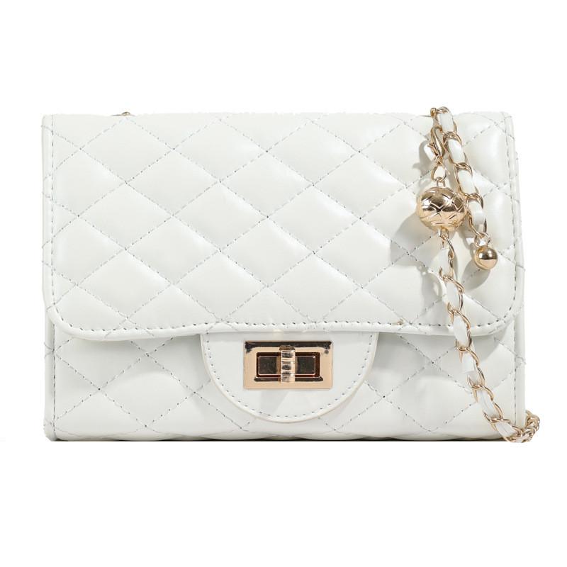 Lattice Color Solid Single Shoulder Crossbody Bag Handbag Women Fashion Gift