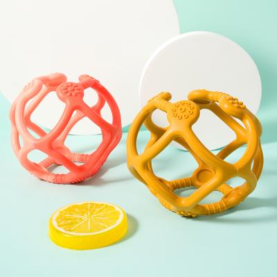 Color Kids 1PCS Silicone Baby Toy Ball Shape Chewing Toys Toddler Teether Toy BPA Free Teething Toys For Babies Soft Baby Stuff