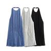 Summer Fashion Halter Neck Sleeveless Fringe Dress Women's Elegant Bodycon Mini Dress