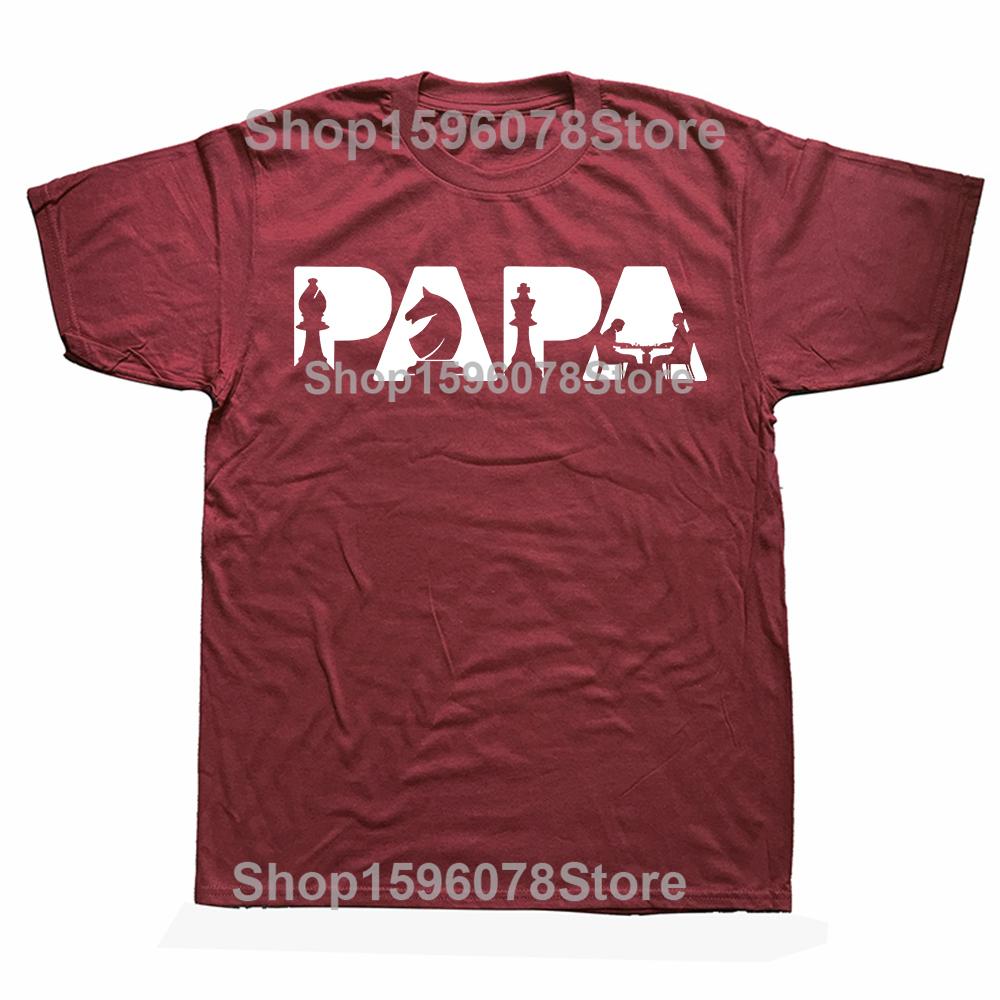 Chess Father Funny Dad Chess Father T Shirts Short Sleeve Birthday Gifts Mens Clothing Fashion Casual Loose Oversized T Shirt