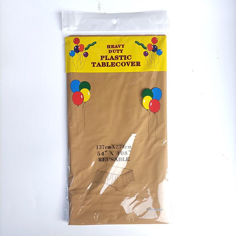 

Disposable Plastic Tablecloth - Gold