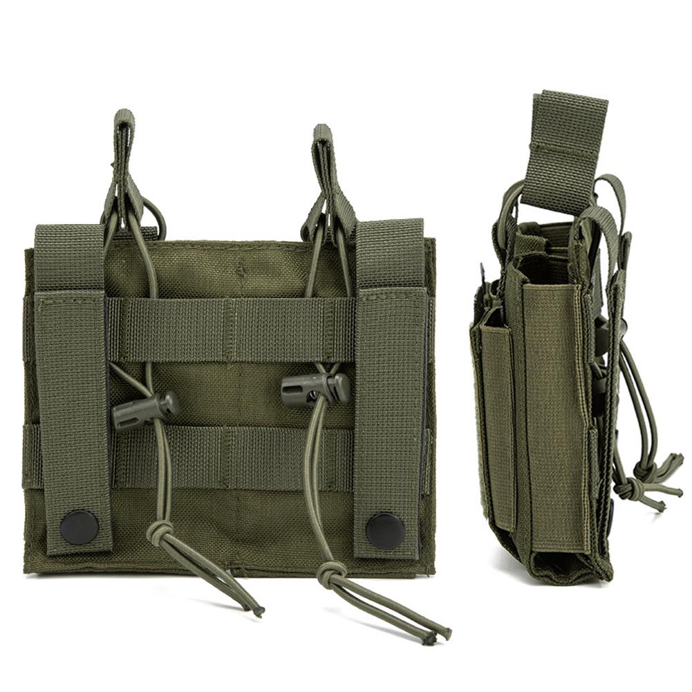 1Pc M4 M14 M16 AK AR Magazine Pouch Tactical Molle Triple Magazine Pouch Double-Layer Mag Pouches Universal Cartridge Holder