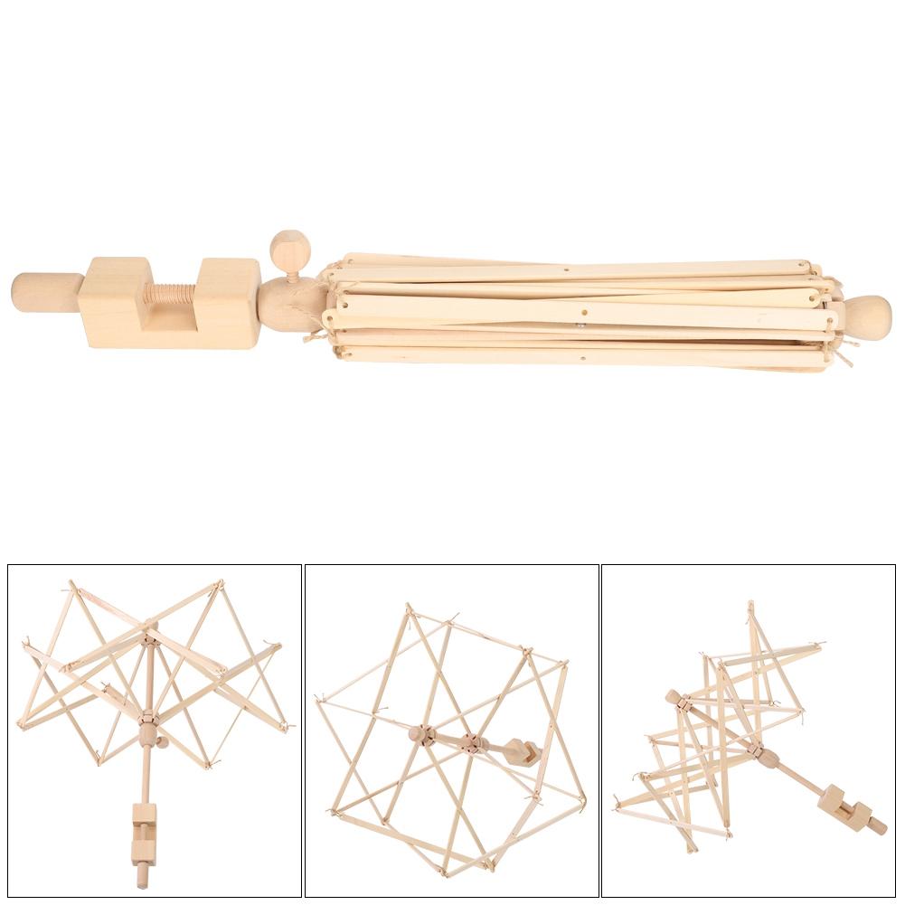 Parasol do robienia na drutach Swift Yarn Drewniany uchwyt na nawijacz Kint Ball Narzędzia Akcesoria do tkania