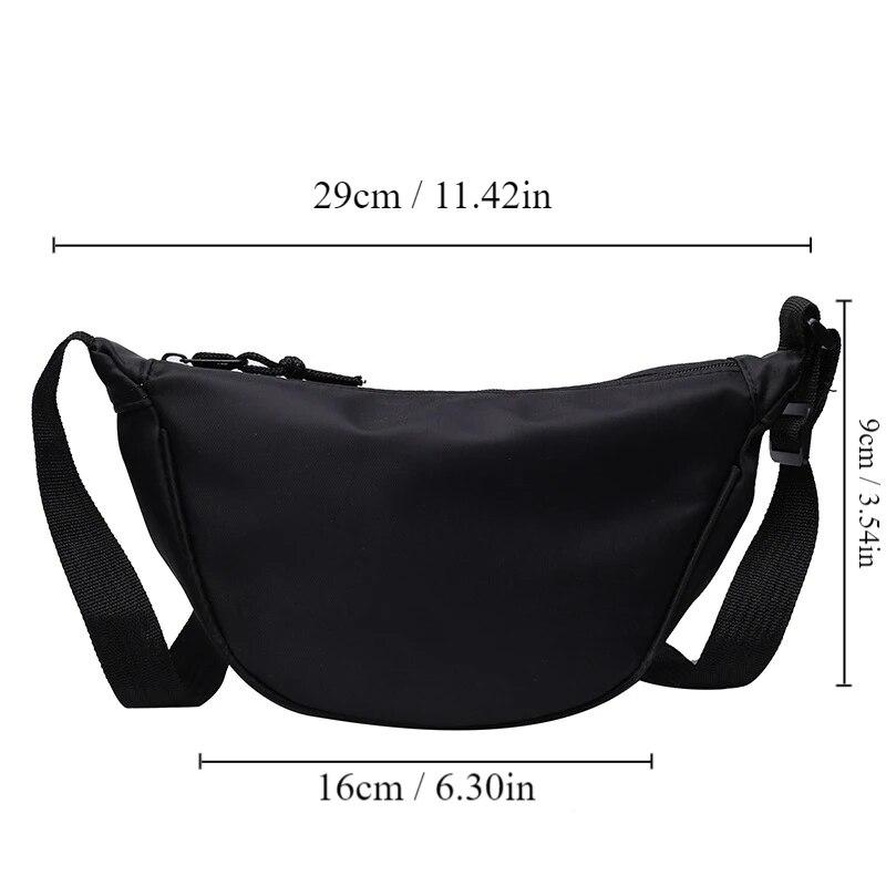 1pc Crossbody Dumpling Bag For Women Large Capacity Travel Solid Color Chest Bag Designed Ladies Daily Street Fanny Packs