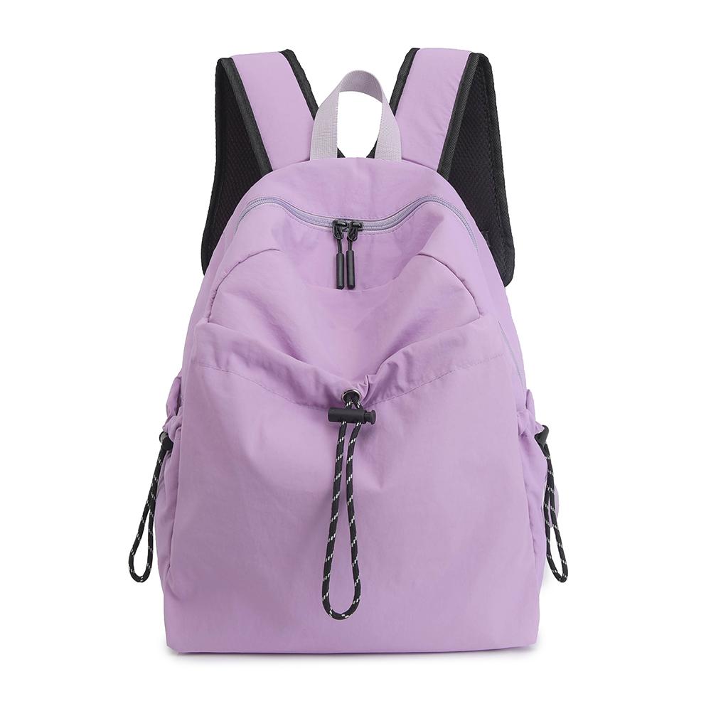 Women's Nylon Backpack Middle School Student Schoolbag Large Capacity Campus Lightweight Travel Bag