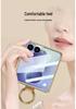 Samsung Z Flip 8 Electroplated Retro Leather Case with Lanyard and Ring Holder