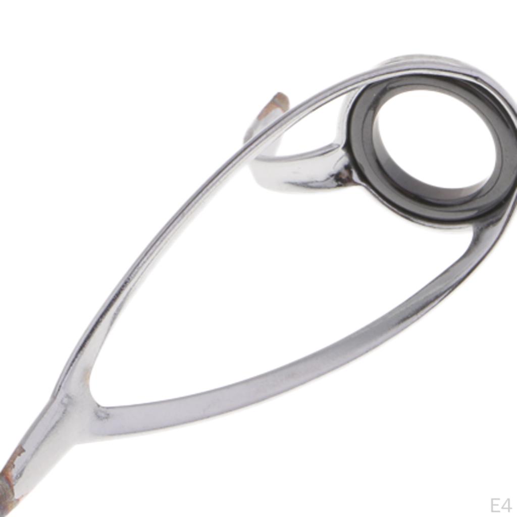 5 Pieces SIC Fishing Rod Guides Double Leg for Building