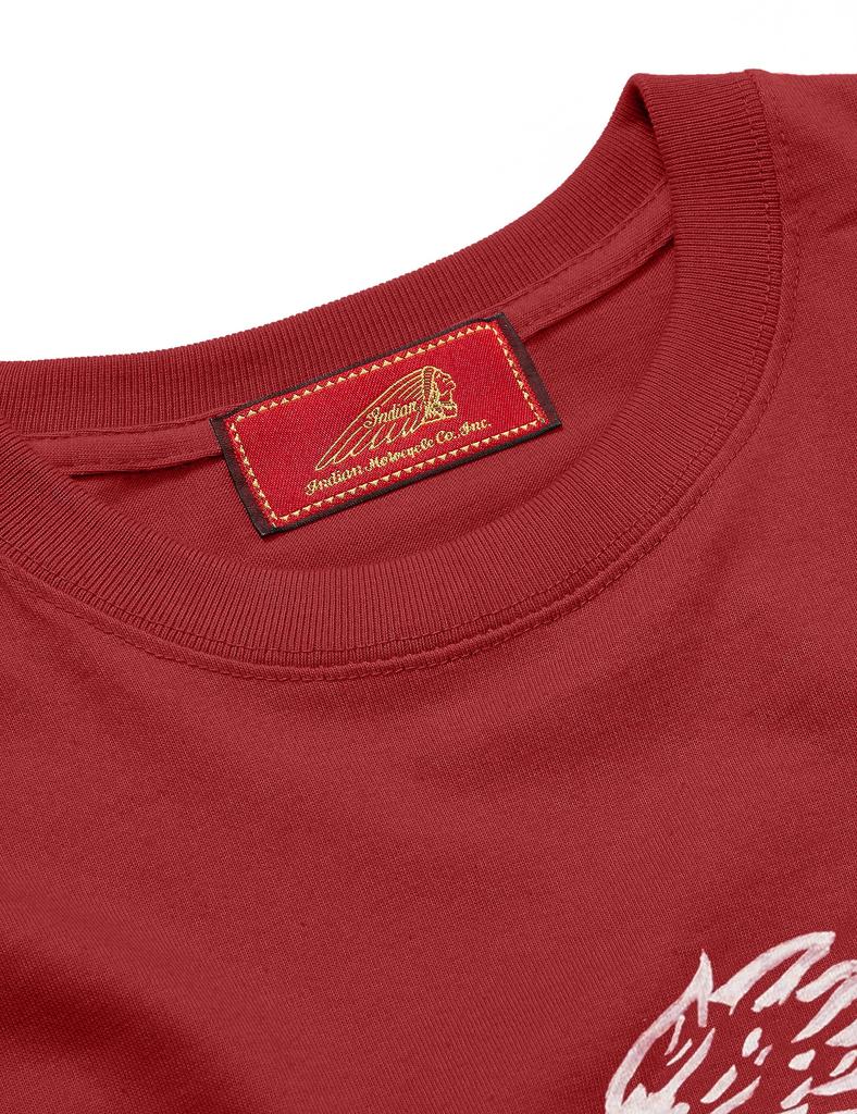Vintage 1950s Burgundy [Indian] S/S T-shirt IC-2796