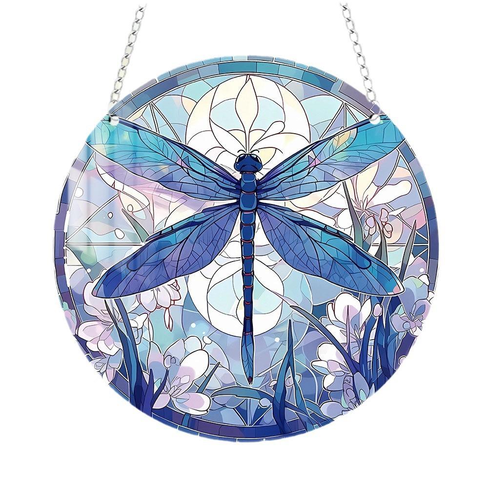 1pc Tree of Life Turtle Butterfly Dragonfly  Acrylic Home Wall Decoration Chain Pendant Pendant