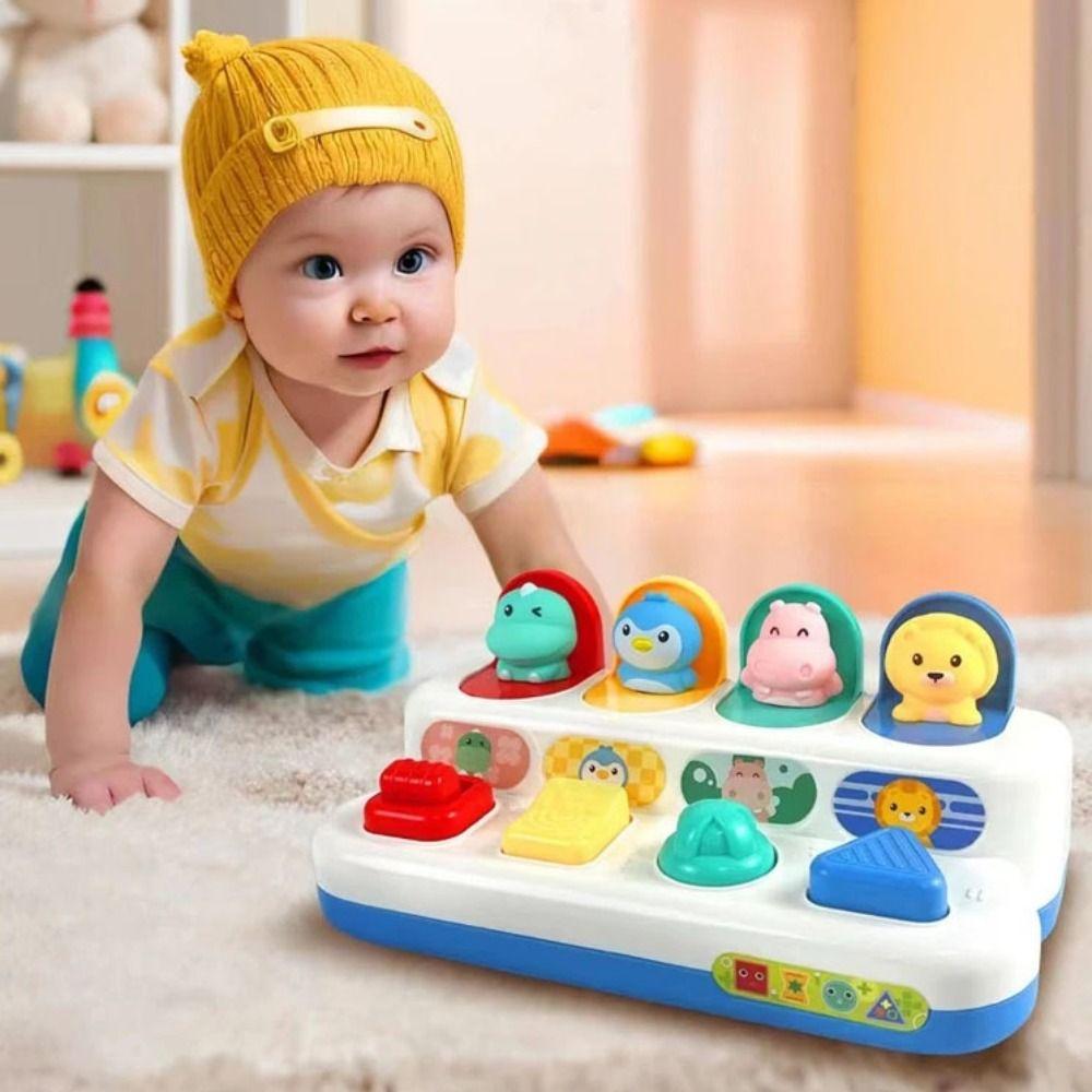 Animals Theme Peekaboo Switch Box Plastic Interactive Animal Toy Box  Kids Toddlers Babies