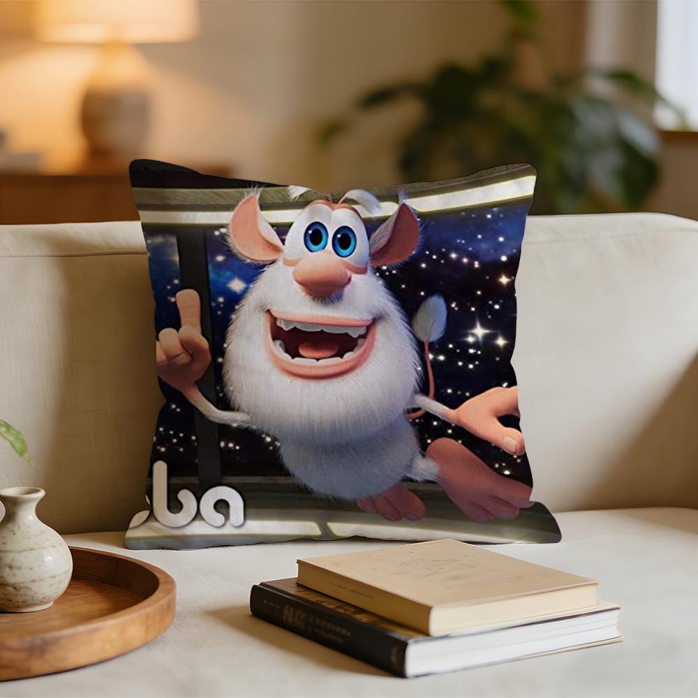 Cute FourbobBooba Cushion Cover Short plush pillowcase for bed sofa carwashable