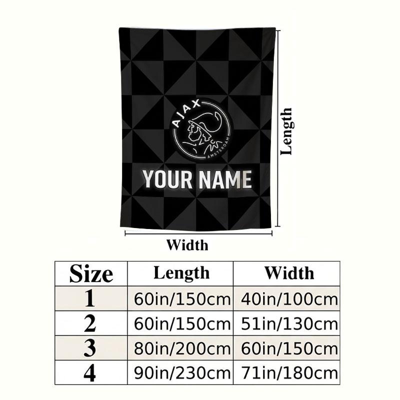 Afc Ajax Wall Hanging Printed Fabric Blanket Decorative Tapestries for Bedroom Living Room Home Decor
