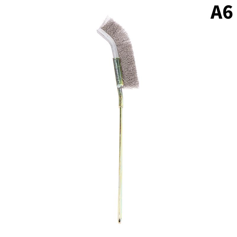 1Pcs Wire Brush Rust Cleaner Elbow Brush Stainless Steel Knife Brush Cleaning Tools Kitchen Grease Grime Cleaning Tool