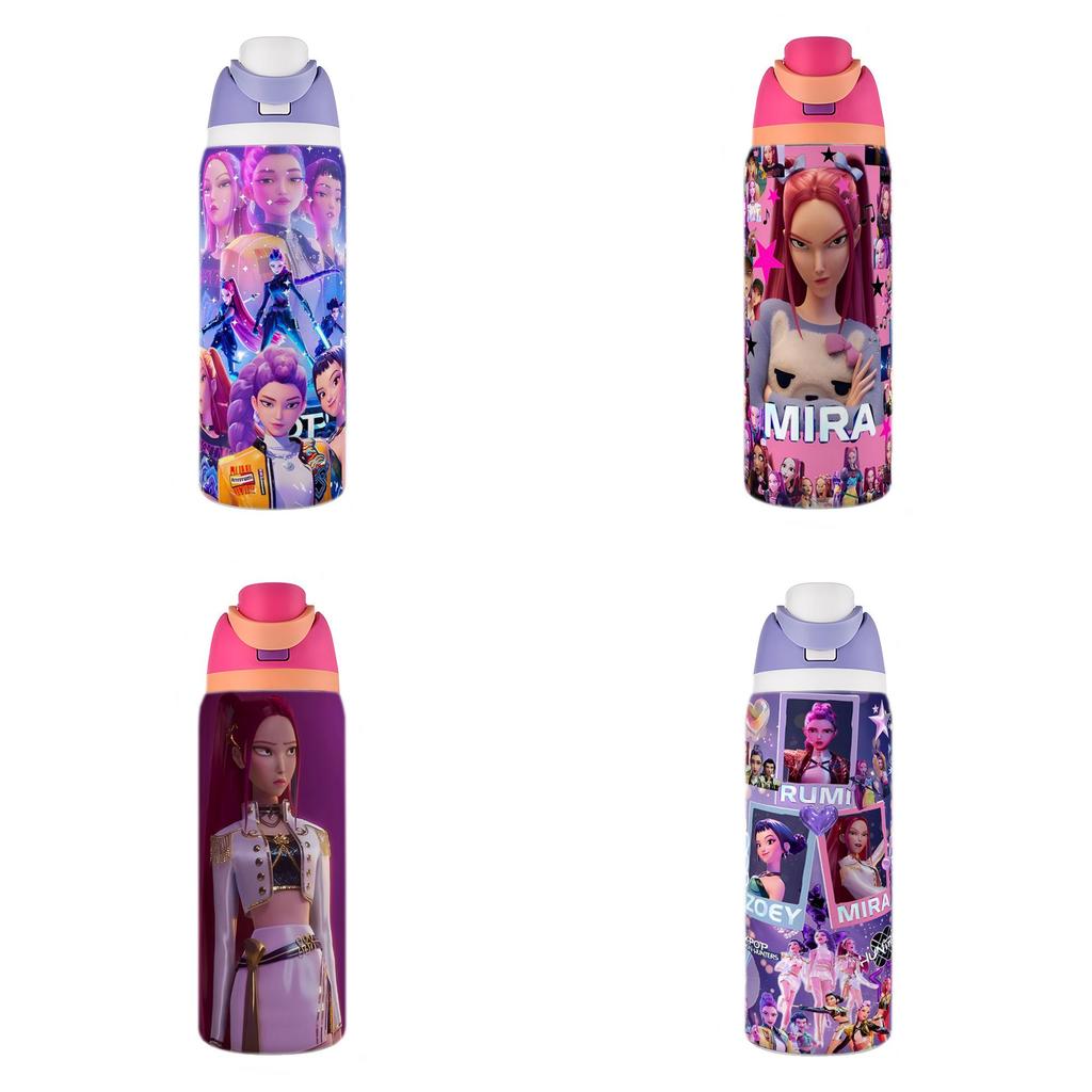 קייפופ ציידי שדים Huntr X בקבוק מים מפלדת אל-חלד נייד להרוויה לפעילויות חוץ ספורט