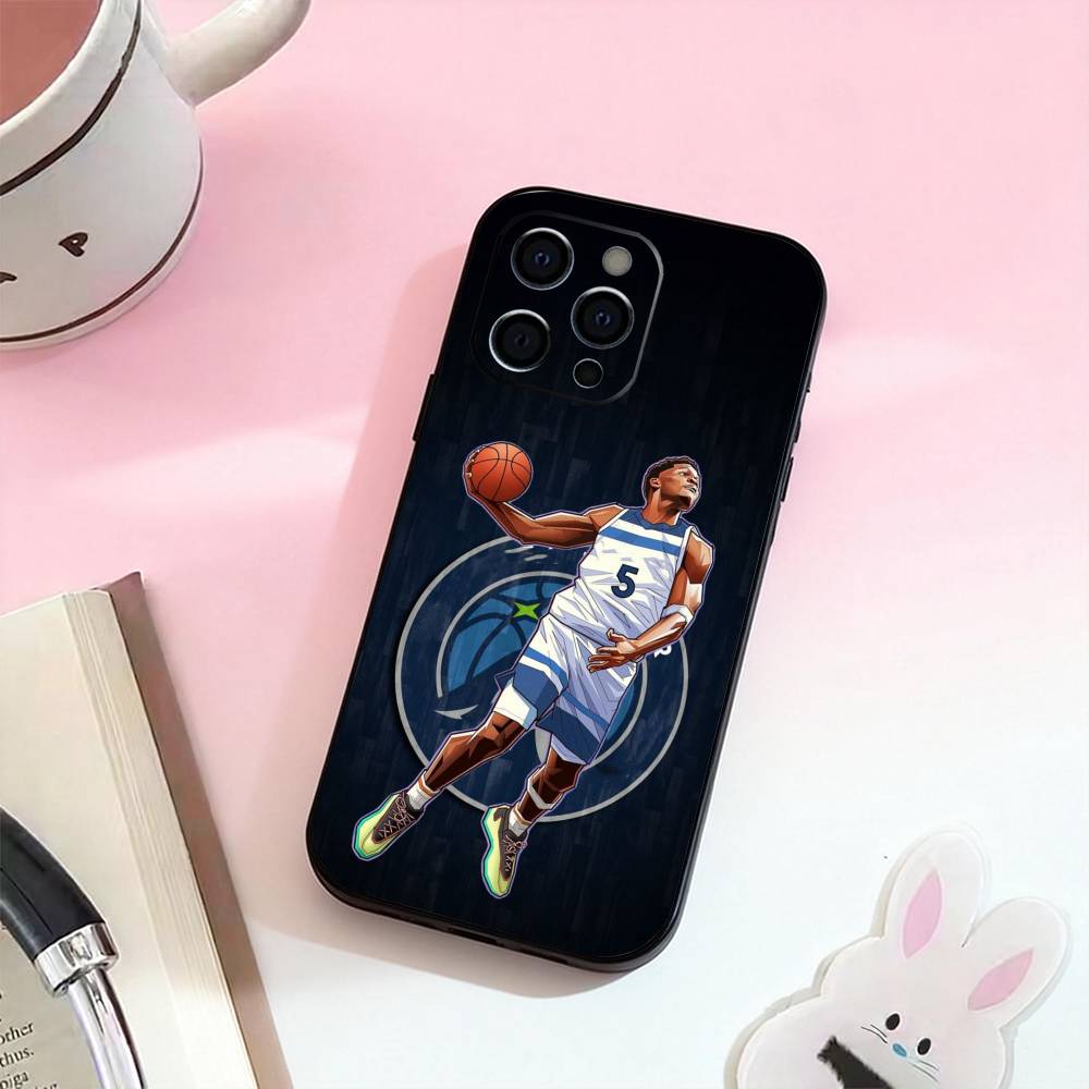 A-Anthony E-Edwards Antman  5   Phone Case For iPhone 17,16,15,14,13,12,11 Plus,Pro Max,Soft Silicone Black Cover