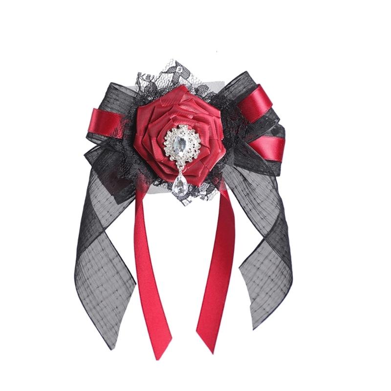 Elegant Black Bows Veil Headpiece For Halloween Parties Costume Accessories Cosplays Headbands Fashion Hair Clip