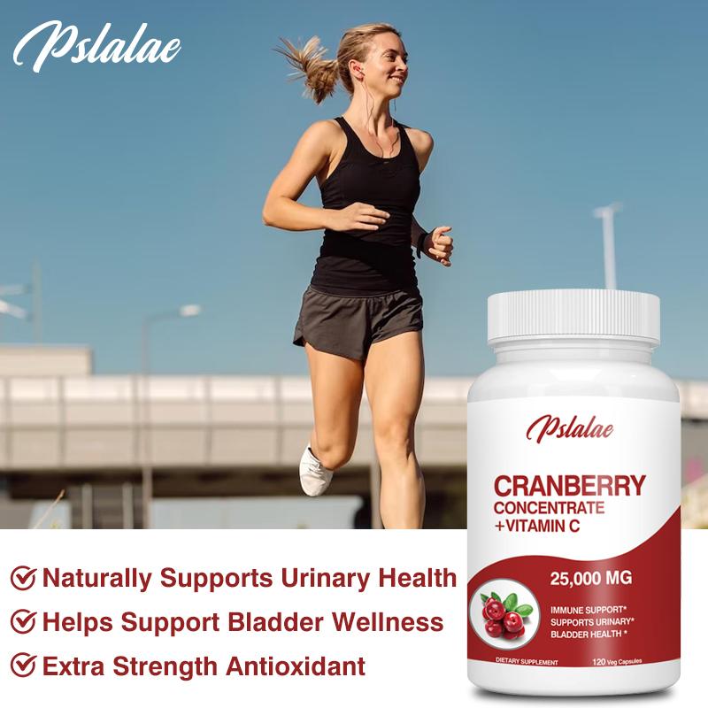 Pslalae - Cranberry Concentrate Vitamin C - 25,000 mg Benefits of Fresh Cranberries - Urinary Health