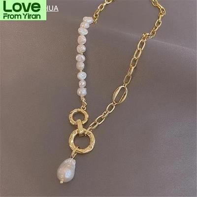 Europe And The United States Popular Light Luxury Baroque Wind Natural Pearl Necklace ,Stylish Women 'S Necklace Temperament