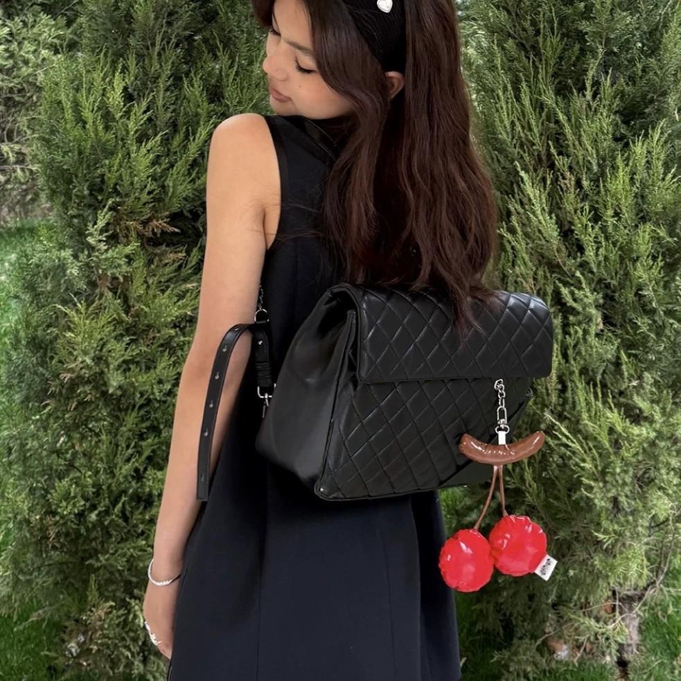 Korean Niche Design Diamond Grid Shoulder Bag, New Fashionable and Versatile Commuting Tote Bag, Cute Style Handbag