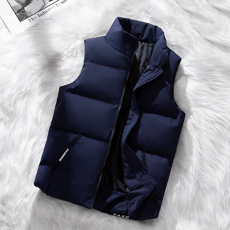 

Куртка мужская жилет осень и зима утолщенная куртка для верховой езды повседневная Большие ярды плечи хлопковая одежда универсальная верхняя одежда хлопковая майка мужская M