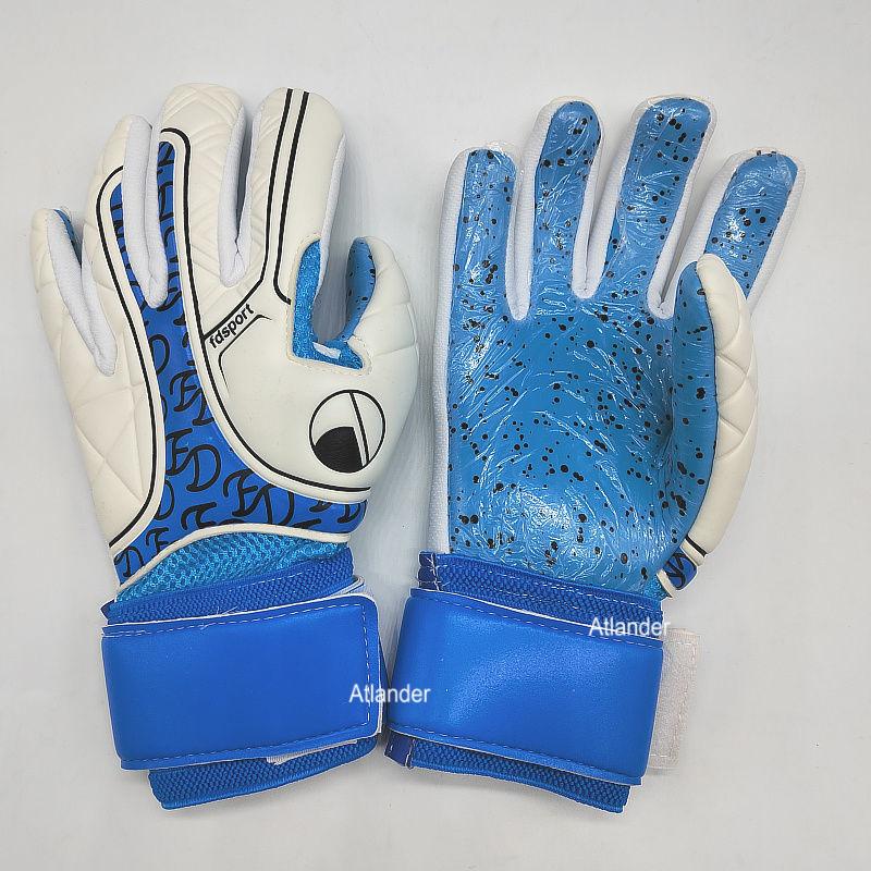 

Детские футбольные вратарские перчатки, футбольные вратарские перчатки для взрослых, защитные ворота, утолщенные латексные футбольные детские вратарские перчатки Size 5 синий