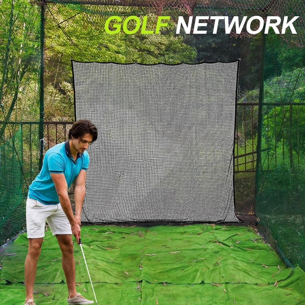 Golf Net For Hitting 3x3m Golf Swing Practice Netting Ball Sports Trainer Aid Indoor Outdoor Exercise For Garage Garden Lawn