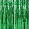 2Packs 1x2m Red Black Foil Curtain Backdrop Black Red Tinsel Party Streamer Curtains Wedding Bridal Shower Birthday Decoration 5