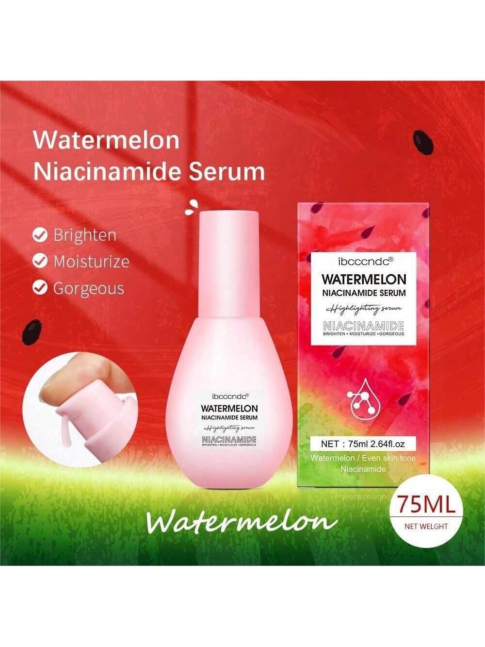 

Никотинамидная эссенция 75 мл Арбузная лампочка Осветляющая эссенция для лица