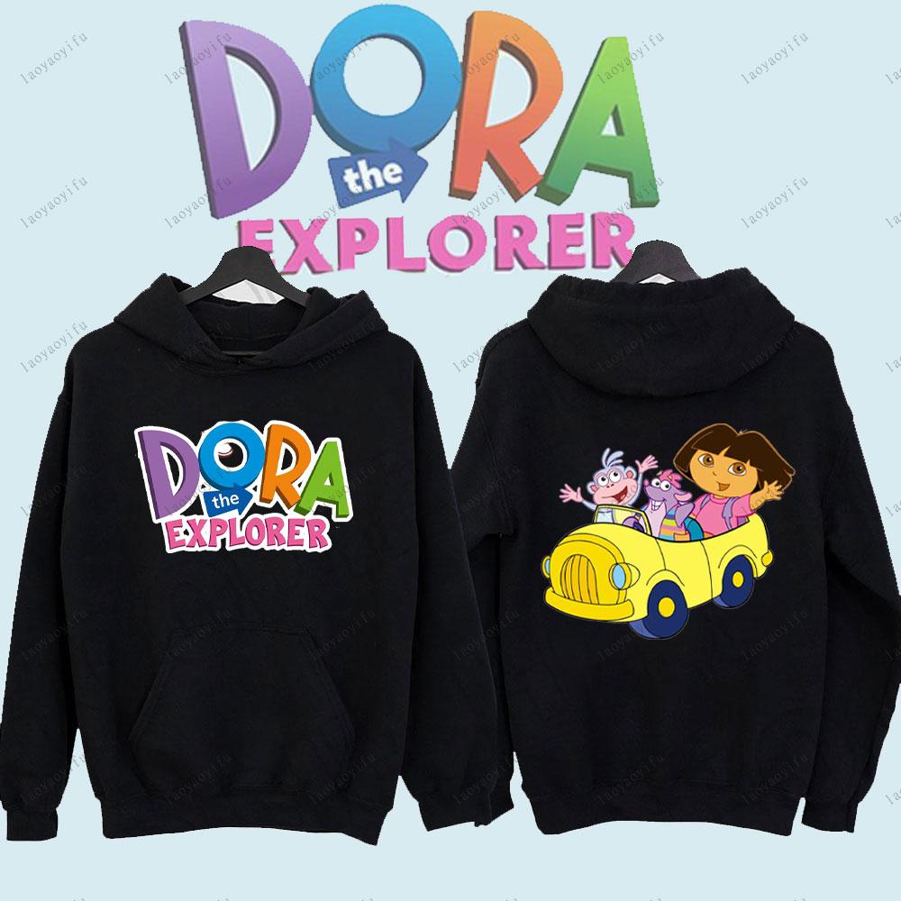 

Dora The Explorer Cute Anime Cartoon Pullover Comfortable Sportswear Unisex Women Men Sportswear Winter Keep Warm Hoodie 3XL
