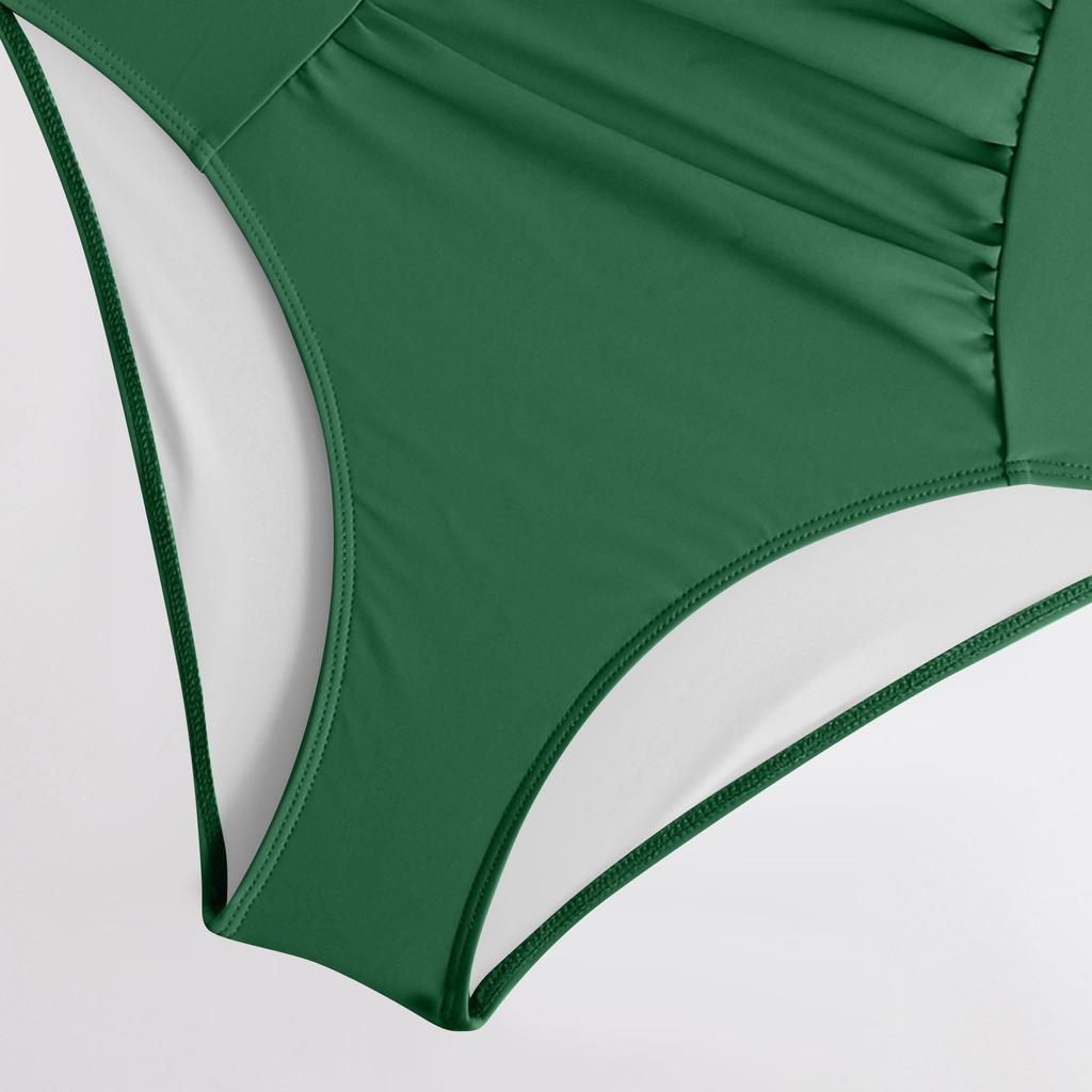 Women's Solid Swimwear Sense Bikini With Chest Pad No Steel Bra Swimwear