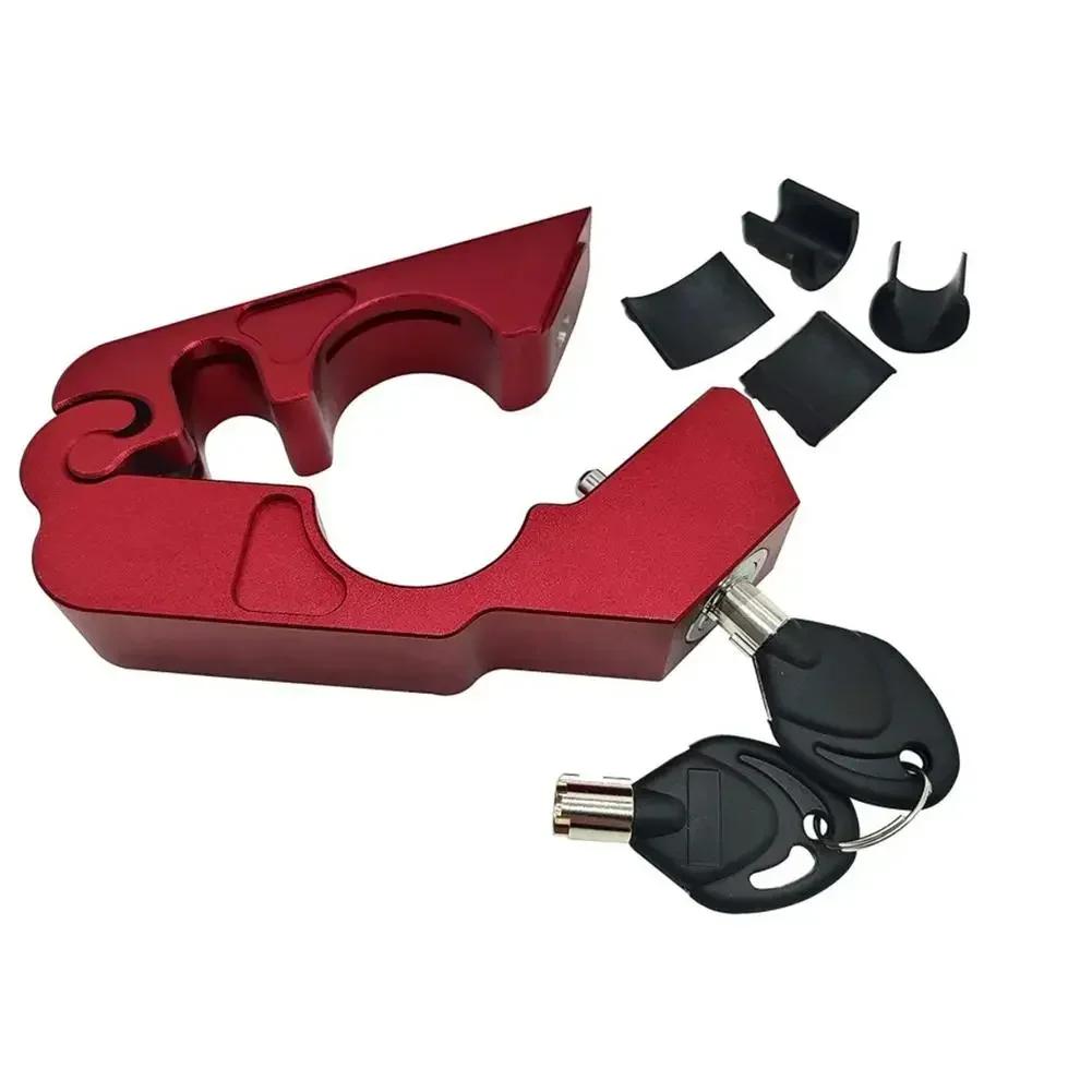 New Motorcycle Handlebar Lock Anti-theft Lock Motorcycle Electric Vehicle Aluminum Alloy Lock Solid Imitating Steal Locks