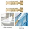 Brass Rotating Hose Nozzle 4 Inch Heavy Duty with Adjustable Spray Options for Efficient Watering of Outdoor Areas