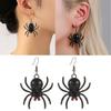 Halloween Spider Earrings Black Insect Animal Goth Accessories Punk Statement Earrings Gifts for Women Party Decoration