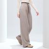 Betu Women's 2025 Winter Loose Fit Wide-Leg Pants with Color-Block Waist