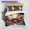 Superman Pattern Printed 3PCS Bedding Set, Soft Skin-Friendly Washable Duvet Cover & Pillowcases Set