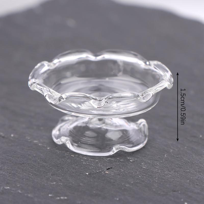 1:12 Dollhouse Miniature Glass Vase Dessert Cup Wine Bottle Wishing Bottle W/Corked Home Decor Toy Doll House Accessories