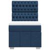 Vidaxl Continental Bed With Mattress, Blue, Fabric, 90X200 Cm