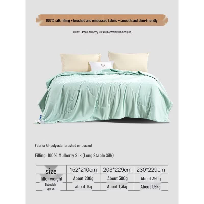 FUANNA Summer Thin Mulberry Silk Quilt