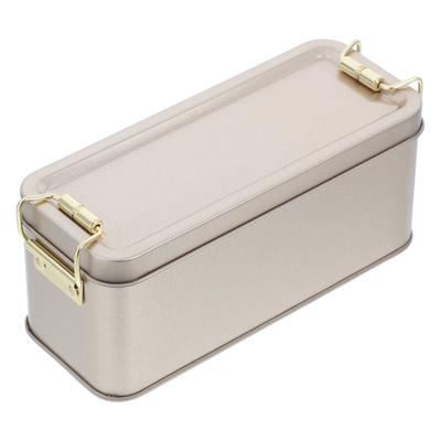 Rectangular Iron Metal Box Multipurpose Storage Decorative Keepsake Candy Cookie Snack Storage Tin Metal Box Tin Cans with Lids