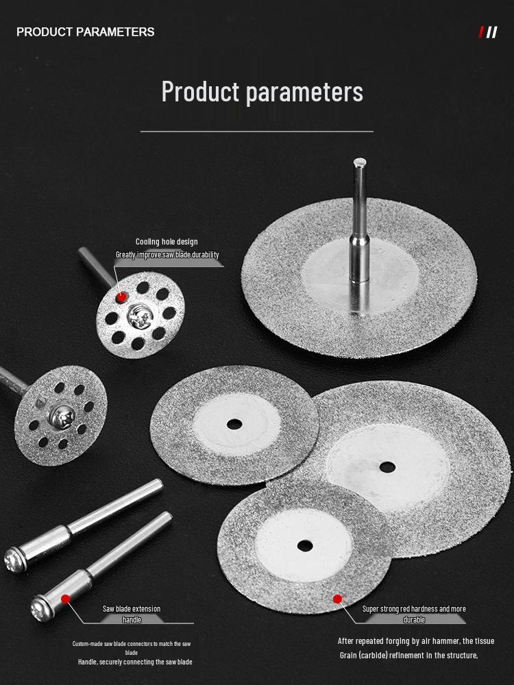 Carborundum Electric Grinder Cutting Disc for Polishing and Grinding Glass, Jade, Small Saw Blade, and Caulking Cleaning.
