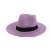 Cappello di Paglia Estivo Parasole per Uomo e Donna alla Moda Protezione Solare Paglia Panama Versatile da Esterno Spiaggia Cappello Jazz