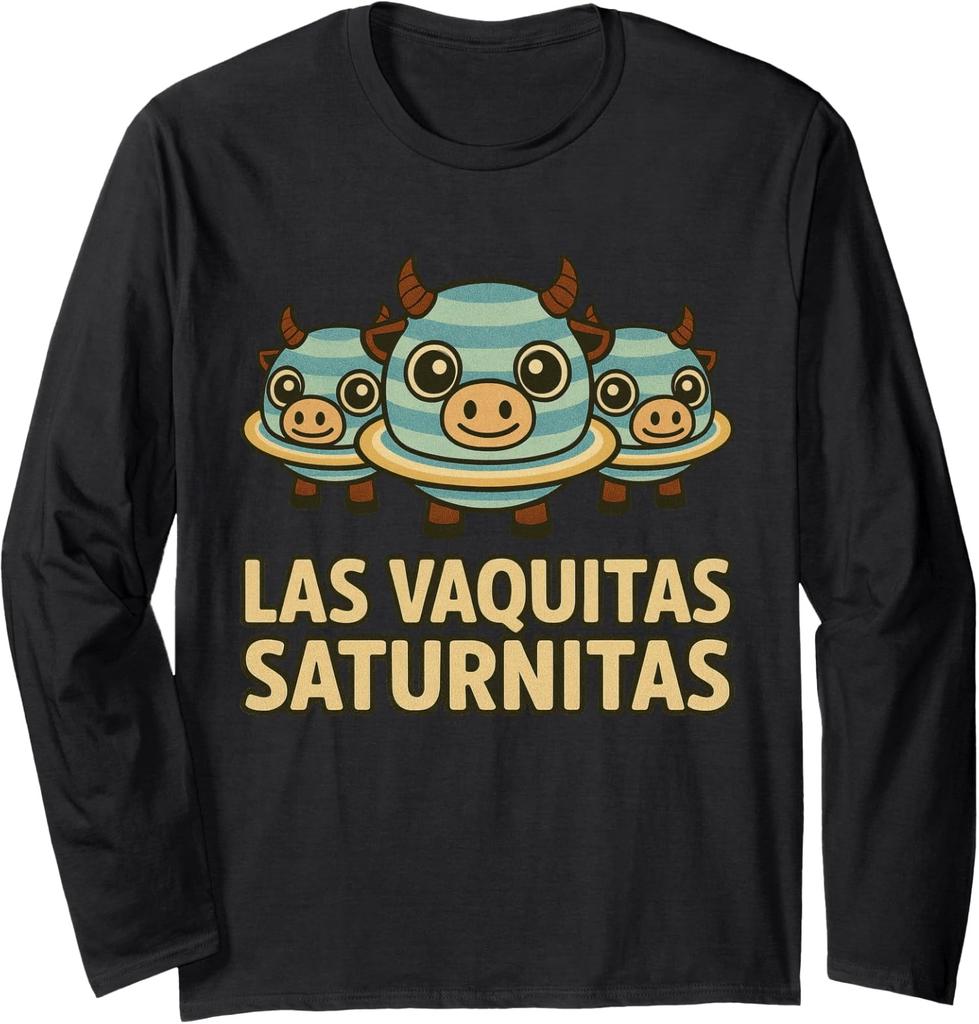 Las Vaquitas Saturnitas - Funny Italian Brainrot Long Sleeve T-Shirt