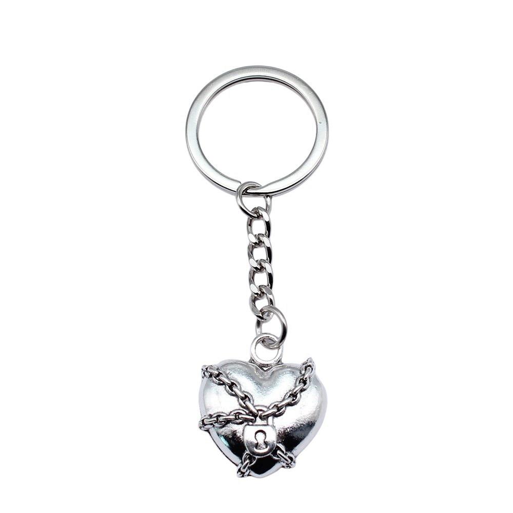 Souvenir Gift Couple Keychain Kiss Charm Lover Key Ring 28mm Ring