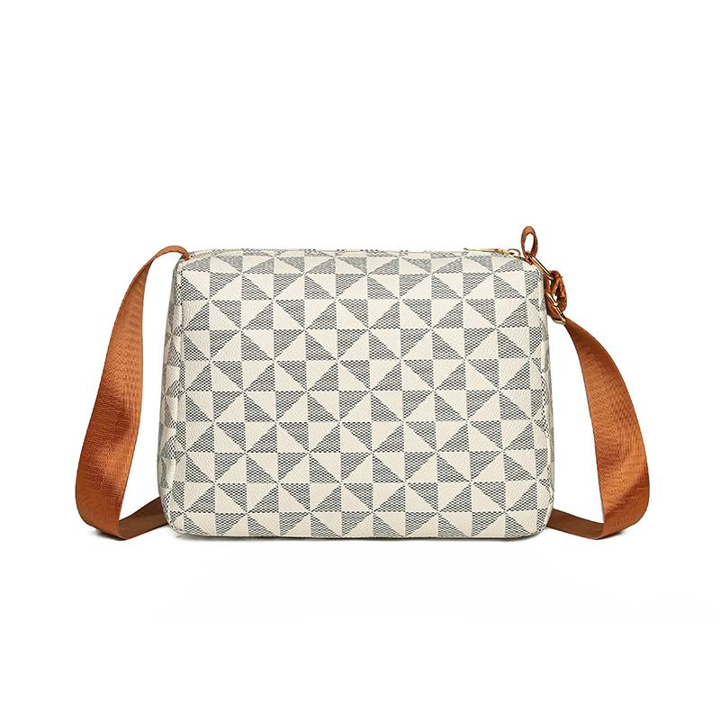 The lady's backpack- shoulder bag made of PU is suitable for middle-aged and elderly people when going shopping.