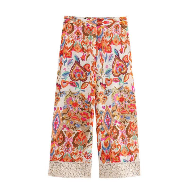 Kaslead New Arrival Women's Clothing Fashion Style Fashion Print Top Casual Pants 3564106 3564021